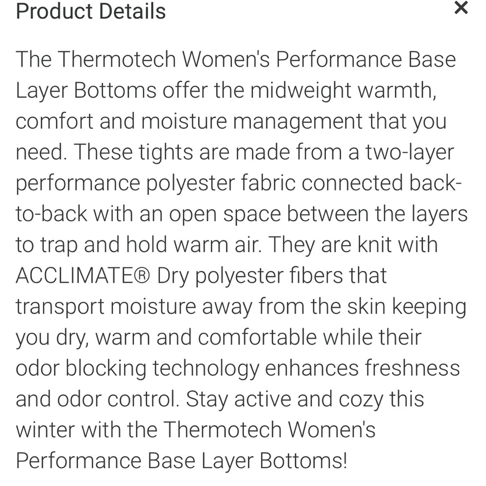 Thermo-Tech Performance Base Layer Long Underwear - image 7
